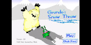 Throw Grundo Snow Throw Grundo Snow
